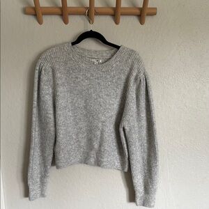 Amuse Society Gray Ribbed Women's Sweater L